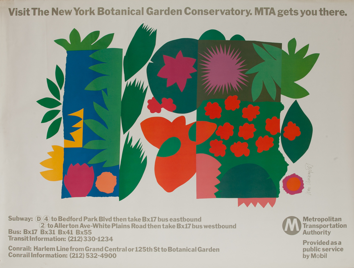 Manifesto per il giardino botanico di New York